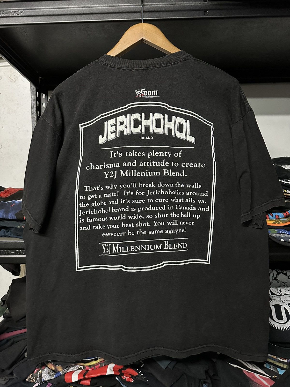 Vintage × WCW/nWo × WWF Vintage Jerichohol Y2j Wwf Faded Oversize Tee Size US XXL / EU 58 / 5 - 2 Thumbnail