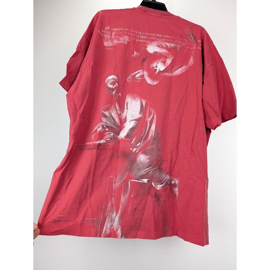 Off-White o1rshd1 Matthew Over S/S Tee in Rio Red Grey Size US S / EU 44-46 / 1 - 13 Thumbnail