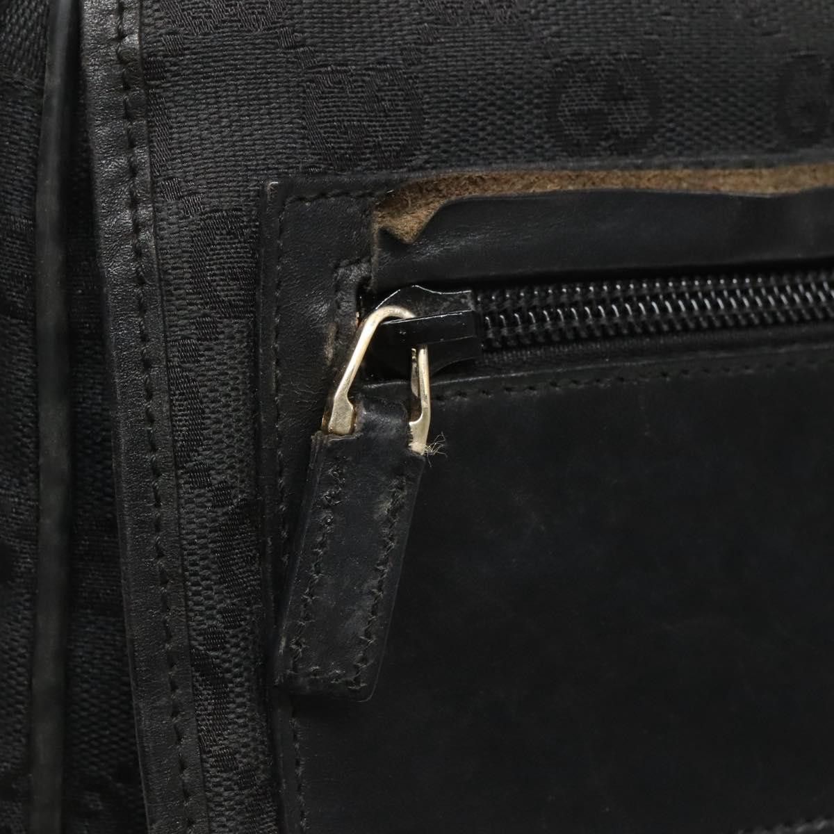Gucci GUCCI GG Canvas Shoulder Bag Black Gold 019 019 Size ONE SIZE - 14 Thumbnail