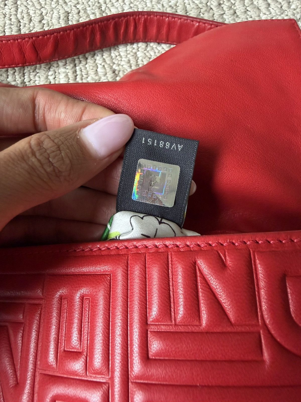 Fendi Fendi Baguette - 1997 Re-edition - Red Nappa Leather - Gold Size ONE SIZE - 19 Thumbnail