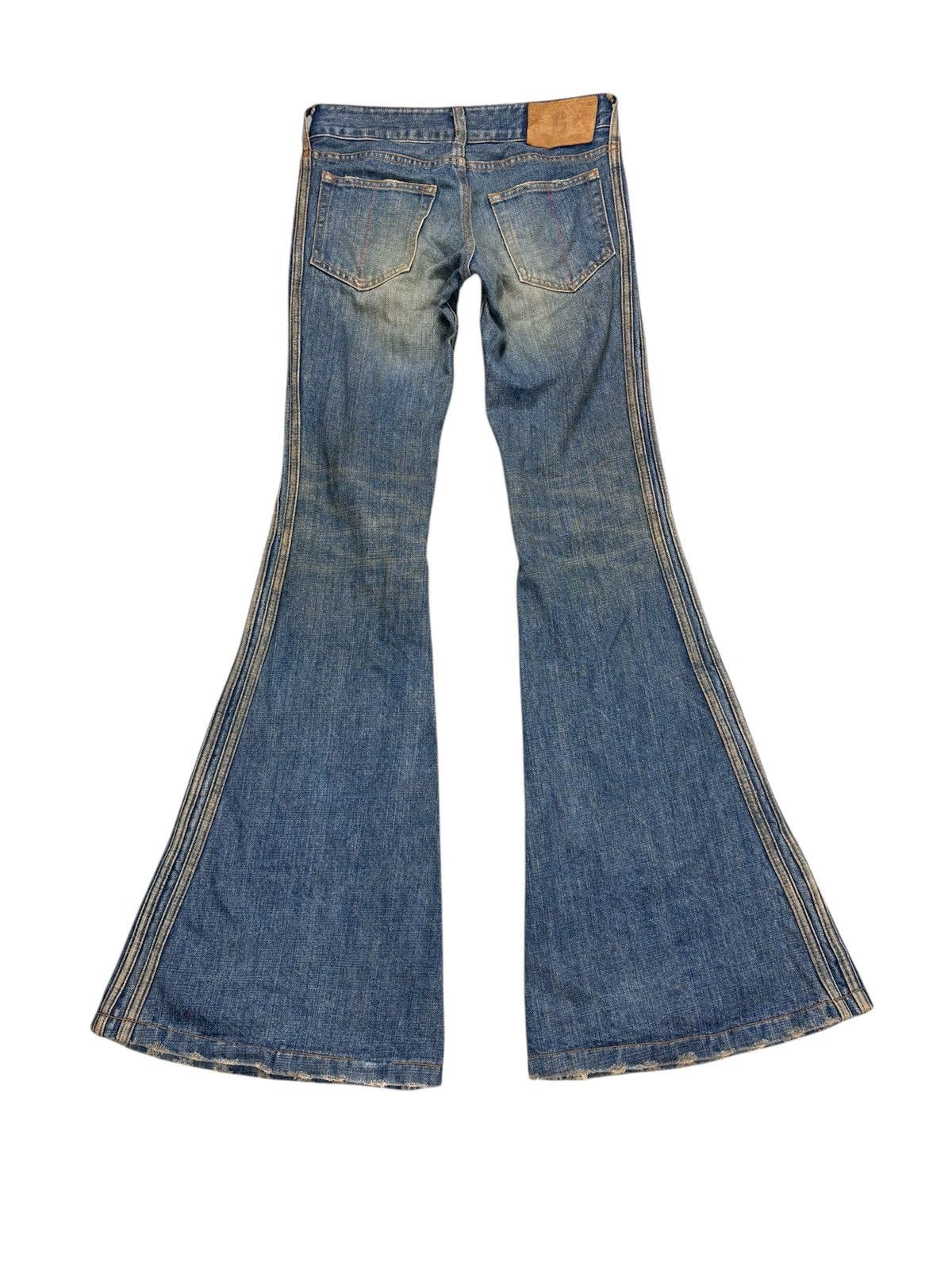 Le Grande Bleu (L.G.B.) L.G.B Flared Denim Pants. S012 Size US 28 / EU 44 - 2 Thumbnail