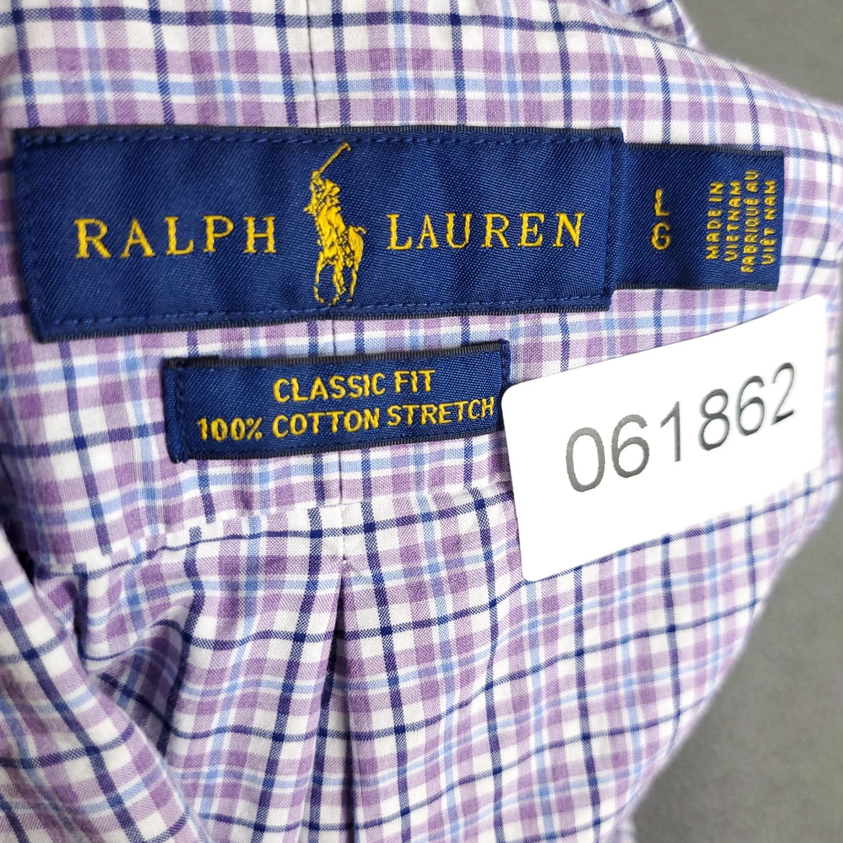 Ralph Lauren Ralph Lauren Shirt Mens Large Purple Plaid Pony Button Up Long Sleeve Size US L / EU 52-54 / 3 - 8 Thumbnail