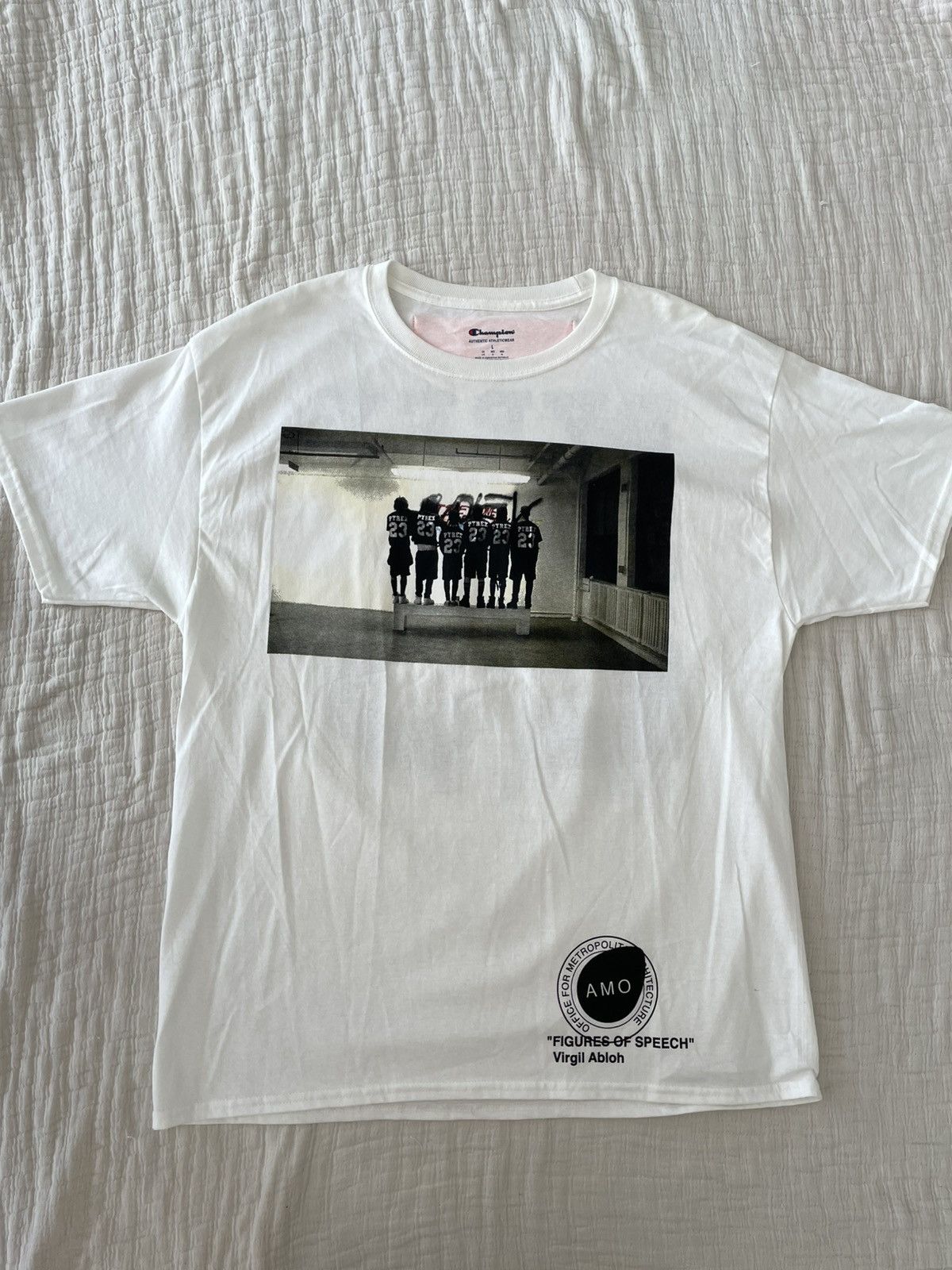 Virgil Abloh Mca Figures Of Speech Pyrex Tee | Grailed