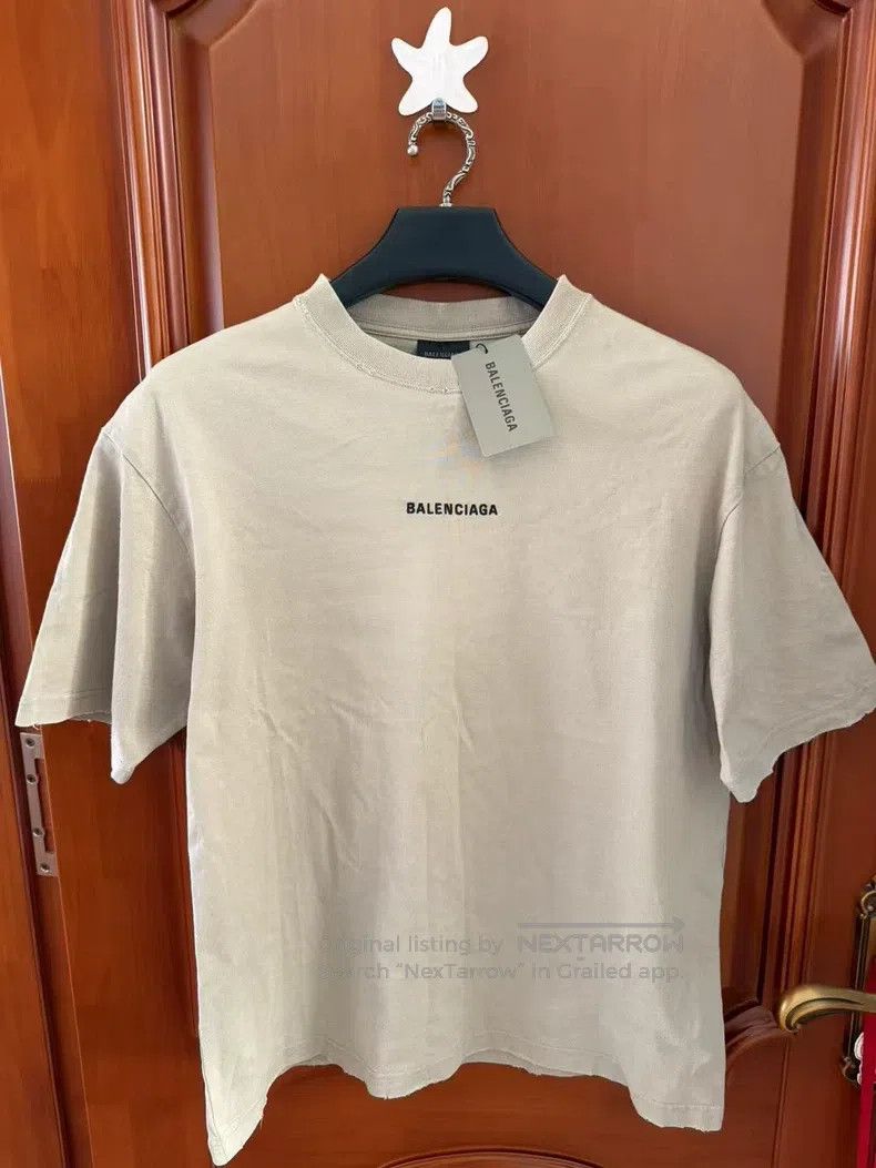 Balenciaga Balenciaga Front and Back Logo Embroidered Short Sleeve Size US S / EU 44-46 / 1 - 1 Thumbnail