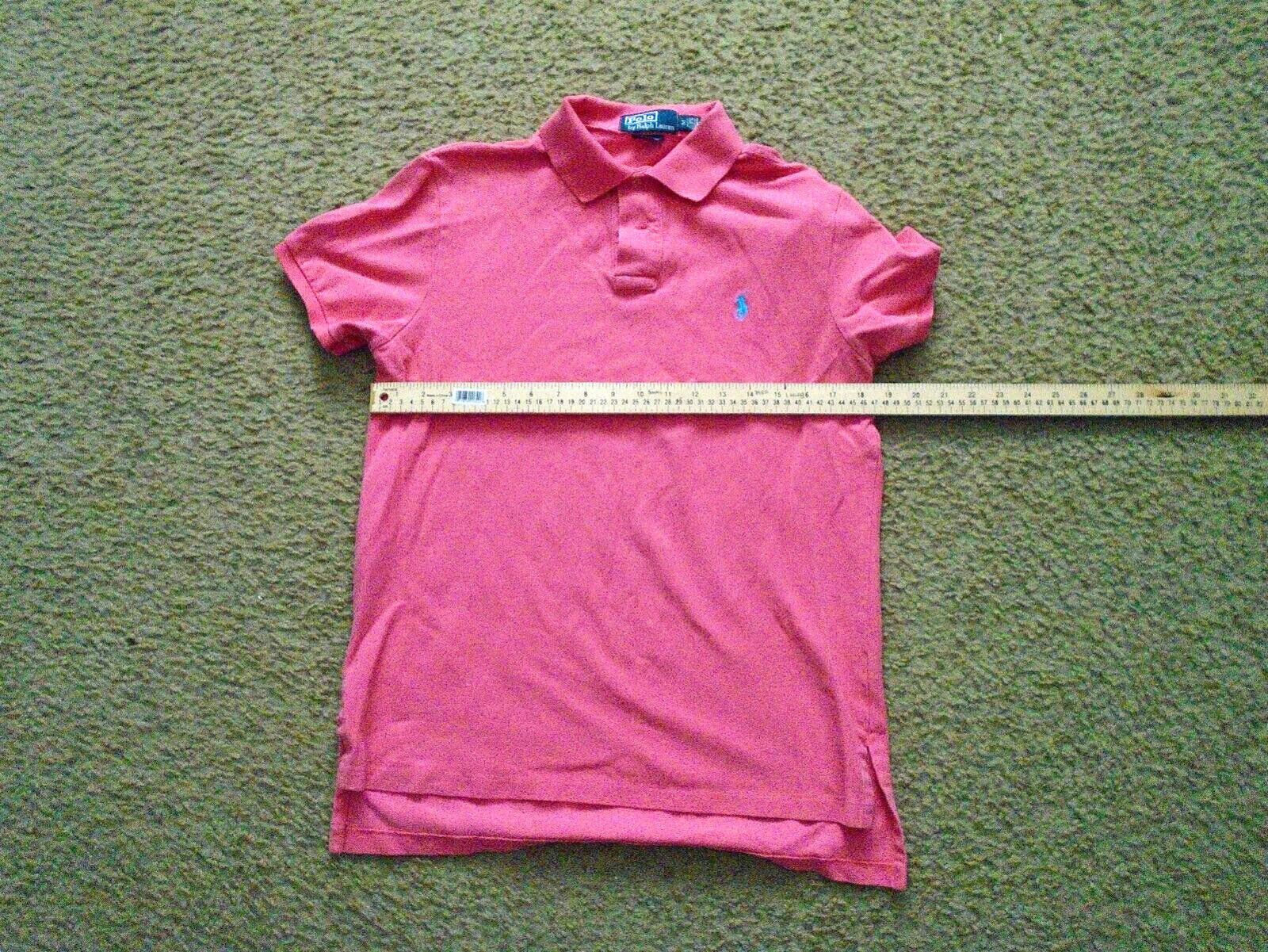 Polo Ralph Lauren Vintage Pink Salmon Polo Ralph Lauren Medium Custom Fit Size US M / EU 48-50 / 2 - 3 Thumbnail