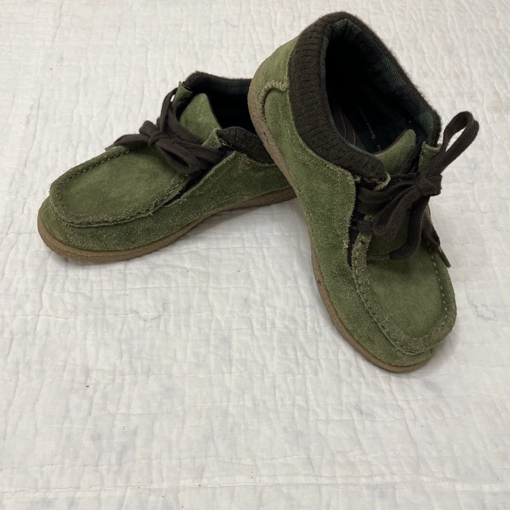Vintage Ocean Minded Dune Rider Green Suede Lace Up Chukka Sneakers Size 6 EU 38 Unisex Adults Casual Shoes Size US 6 / EU 39 - 2 Thumbnail