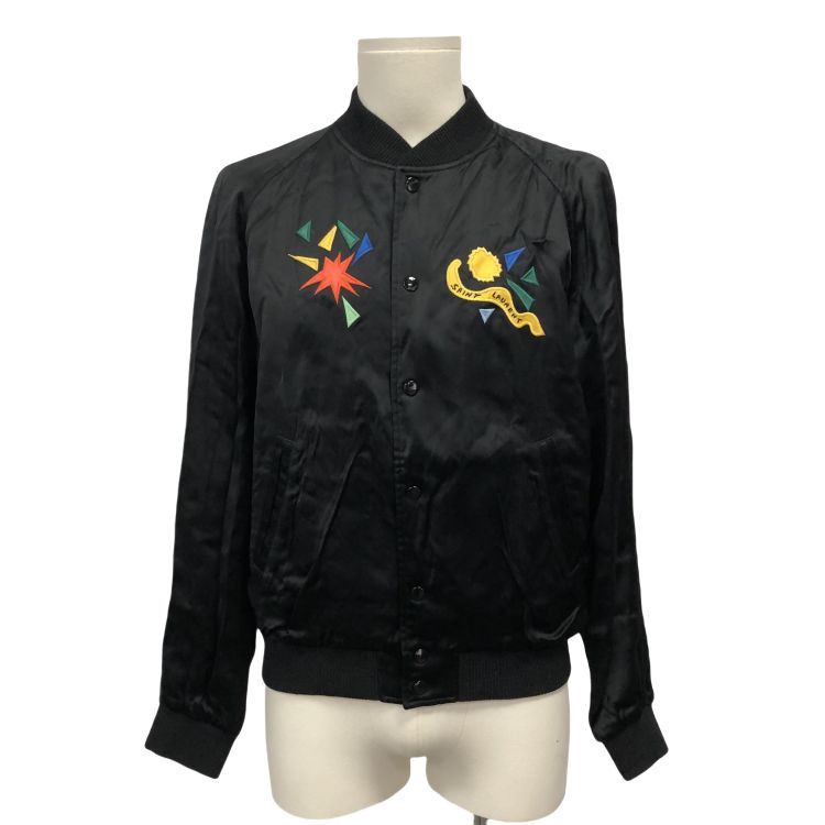 Saint Laurent Paris Saint Laurent 1983 Love Embroidered Bomber Jacket Size M Size US M / EU 48-50 / 2 - 1 Thumbnail