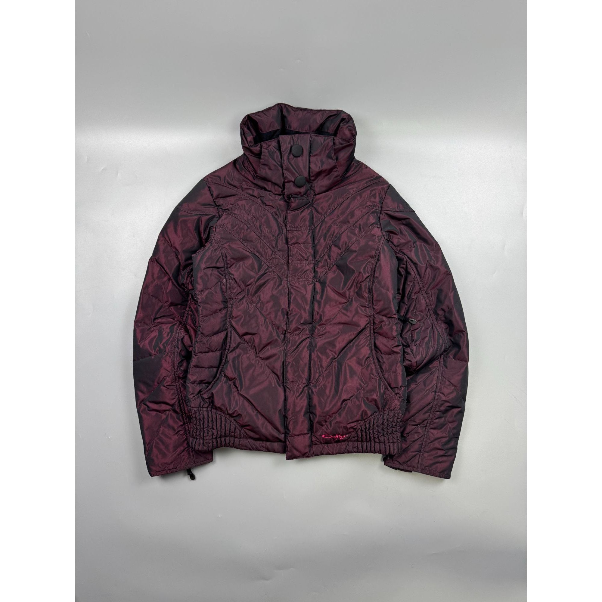 Oakley Vintage Oakley Software Iridescent Puffer Jacket (YG014) Size S / US 4 / IT 40 - 1 Thumbnail