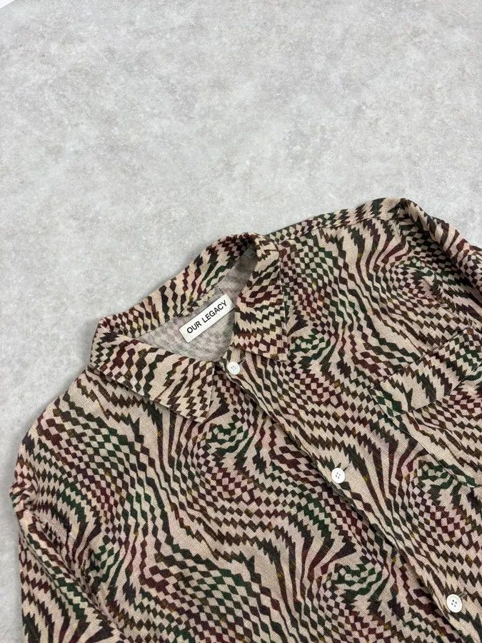 Our Legacy Our Legacy Multicolor Psycho Hallucination Box Shirt Size US L / EU 52-54 / 3 - 5 Thumbnail