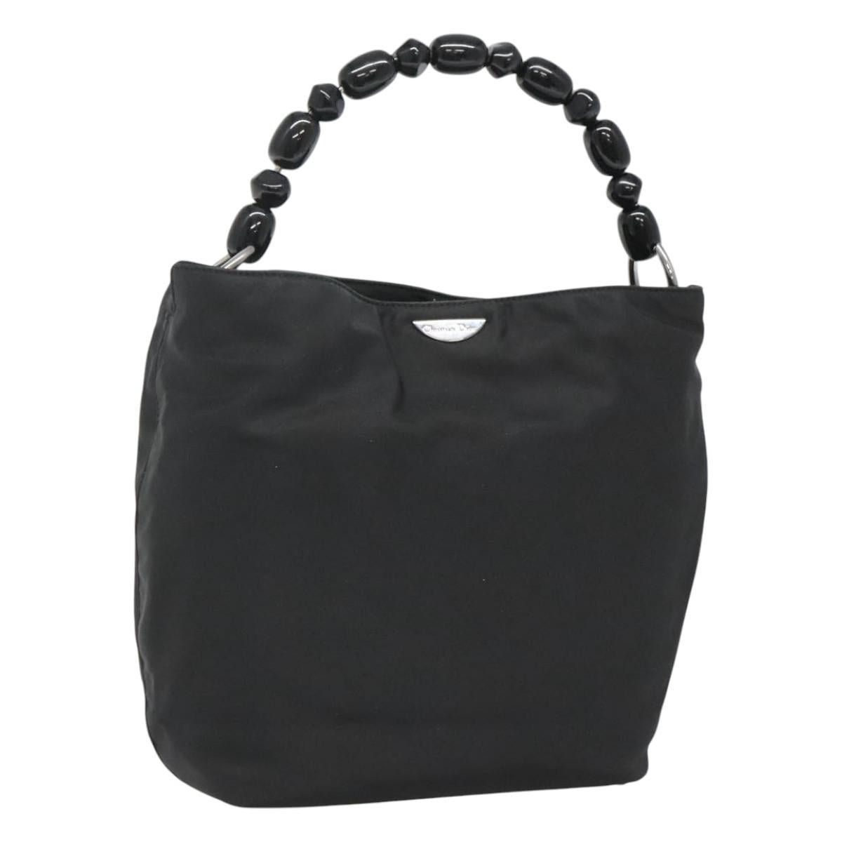 Dior DIOR Maris Pearl Hand Bag Nylon Black Silver Size ONE SIZE - 1 Thumbnail