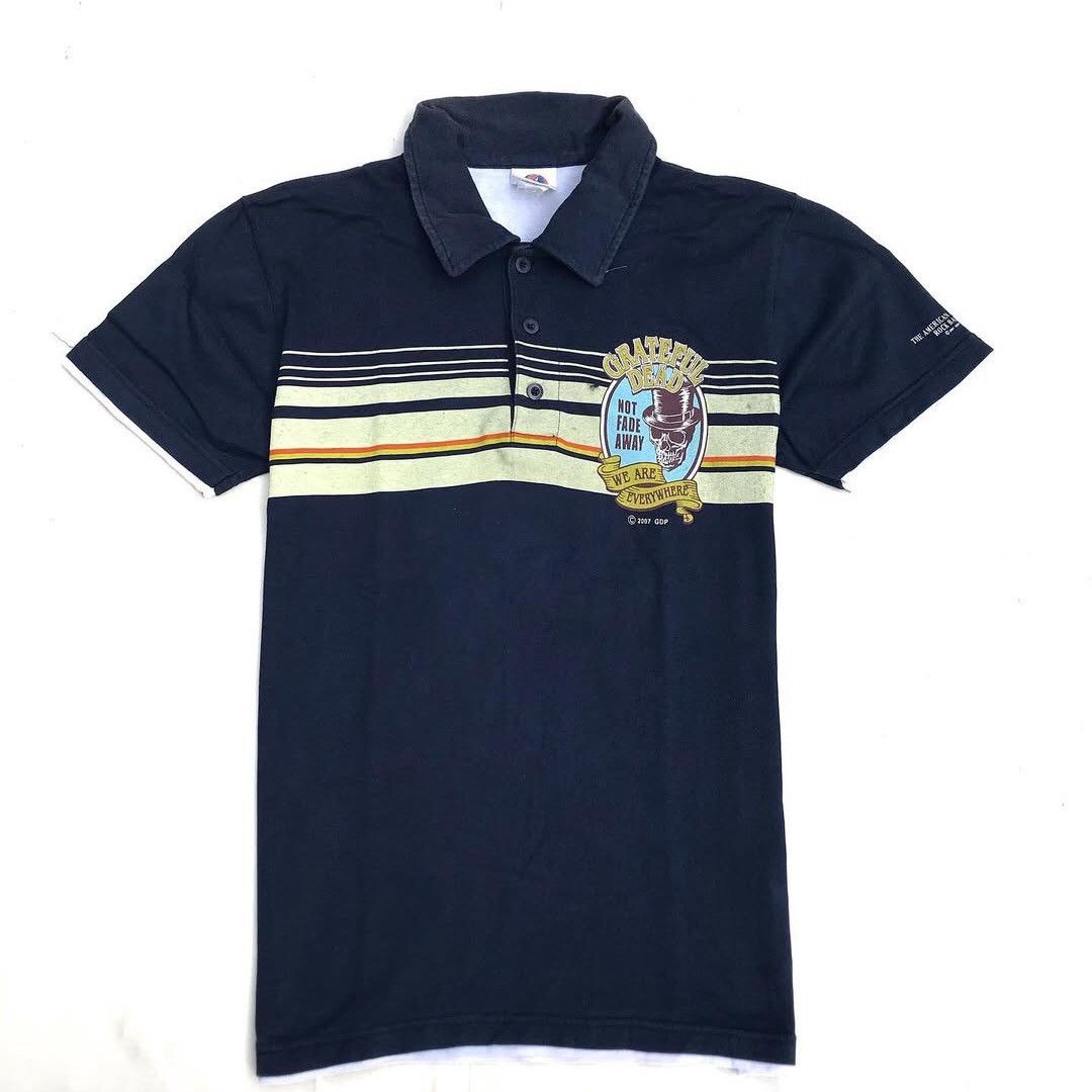 Grateful Dead × Vintage Vintage 2007 Gratefull Dead Polo Shirt Navy Blue Size M sk Size US M / EU 48-50 / 2 - 8 Thumbnail
