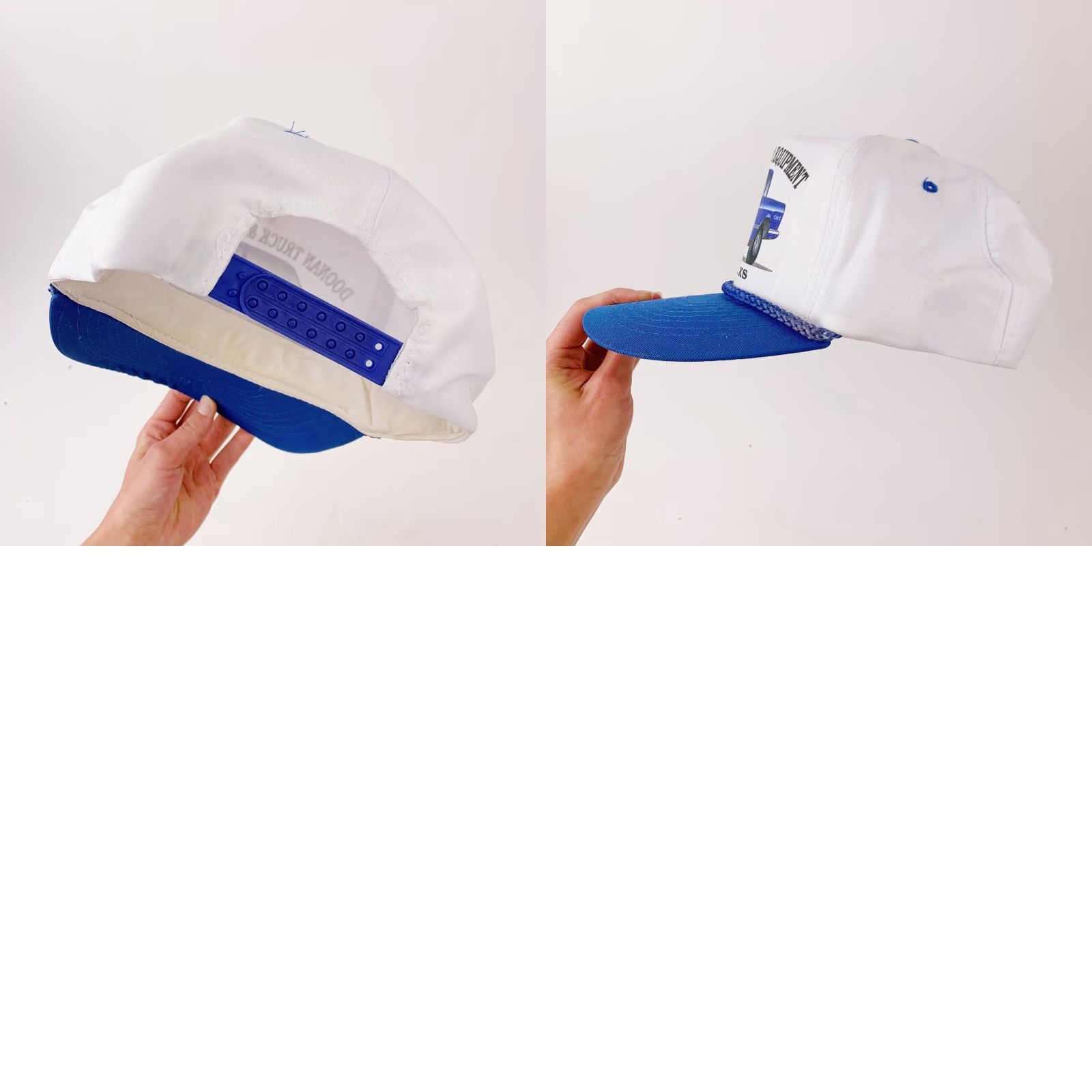 Vintage VINTAGE Doonan Truck & Equipment Great Bend Kansas Blue Snapback Trucker Hat Cap Size ONE SIZE - 8 Thumbnail