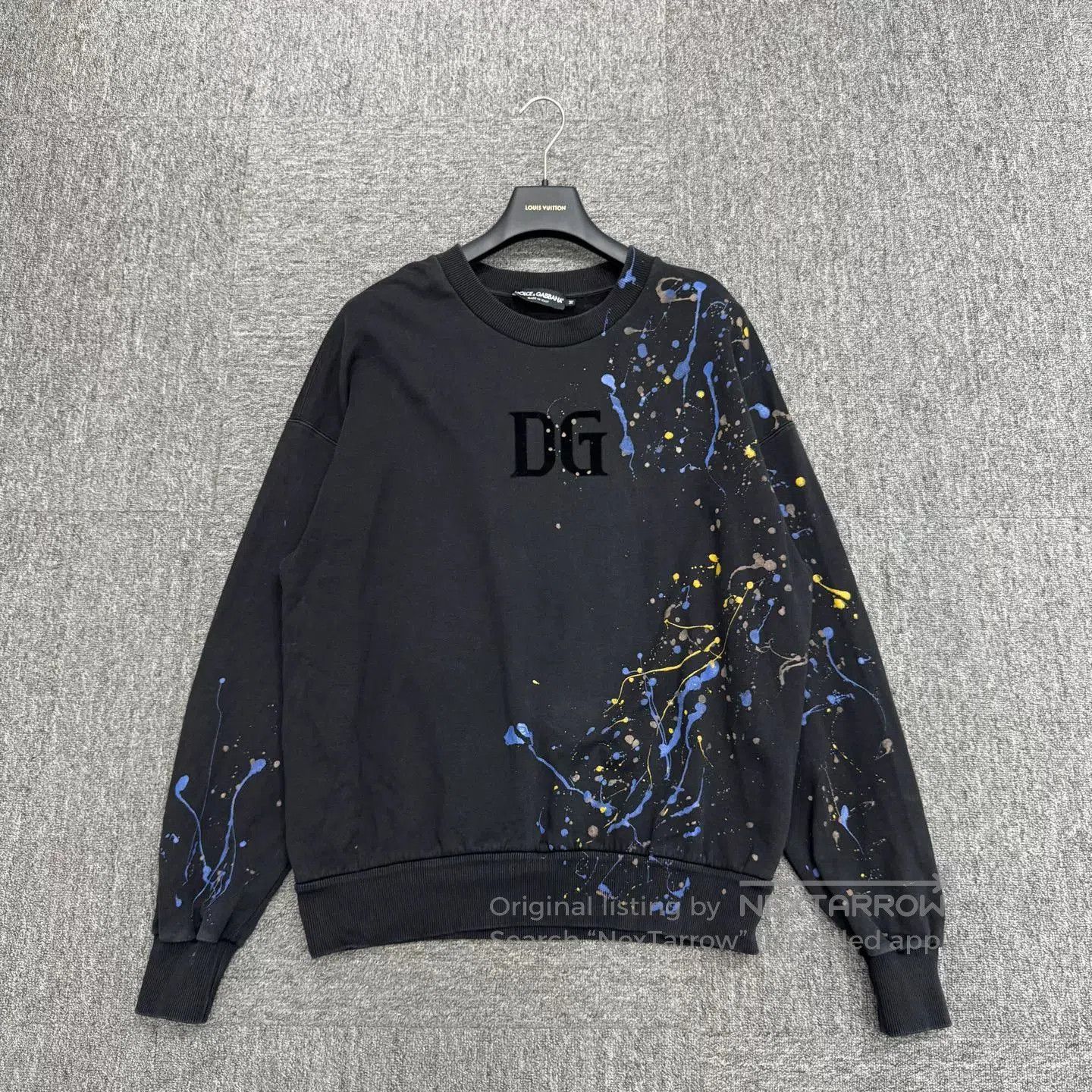 Dolce & Gabbana DG Flocked Letter Splatter Sweatshirt. Size US M / EU 48-50 / 2 - 1 Thumbnail