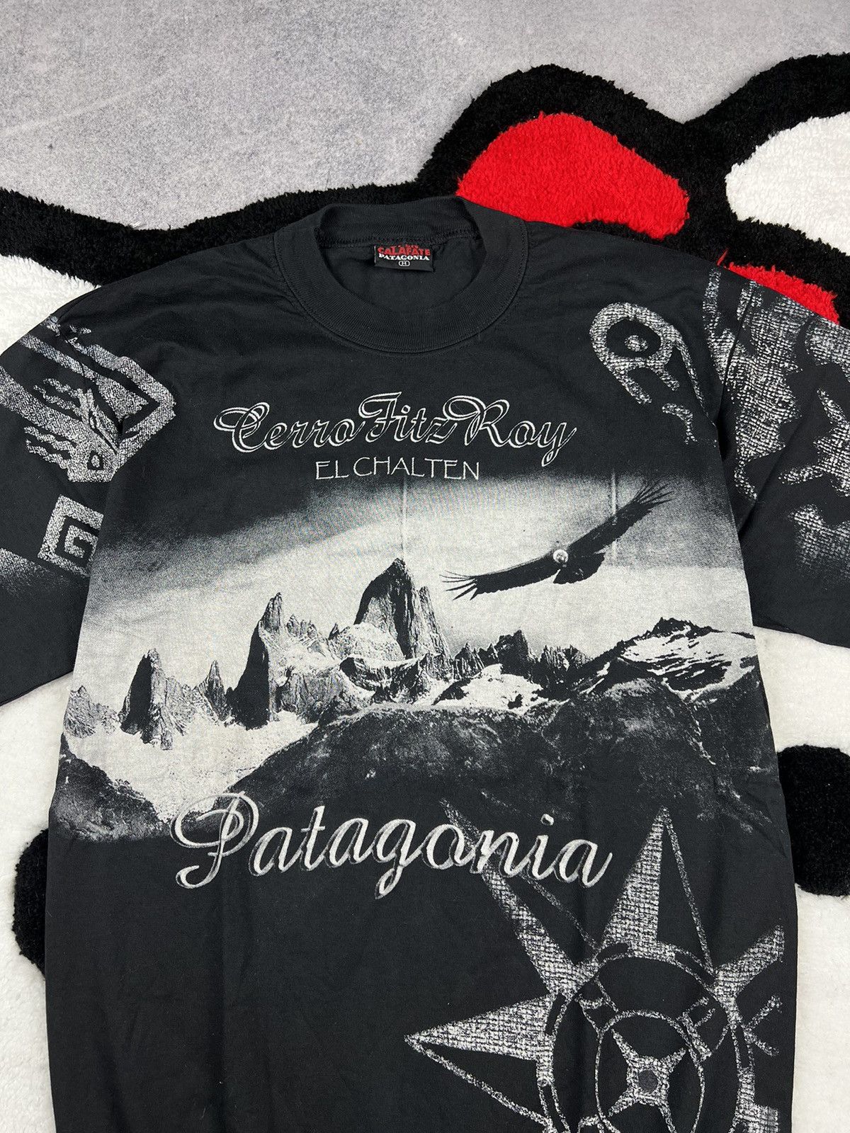Vintage Vintage 00s Patagonia Mountain Fitz Roy Overprinted Y2K Tee Size US M / EU 48-50 / 2 - 4 Thumbnail