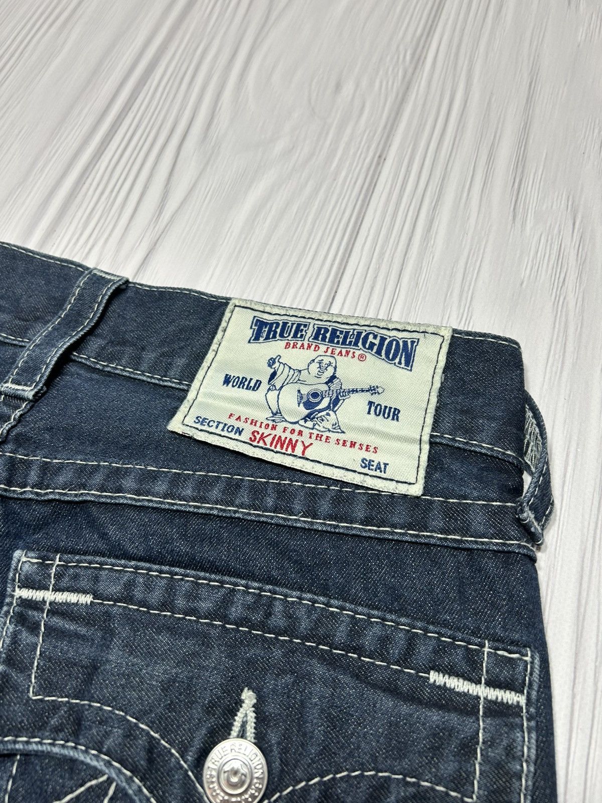True Religion True Religion Skinny Short Inseam Natural Denim Pants Size28 Size 28" / US 6 / IT 42 - 7 Thumbnail