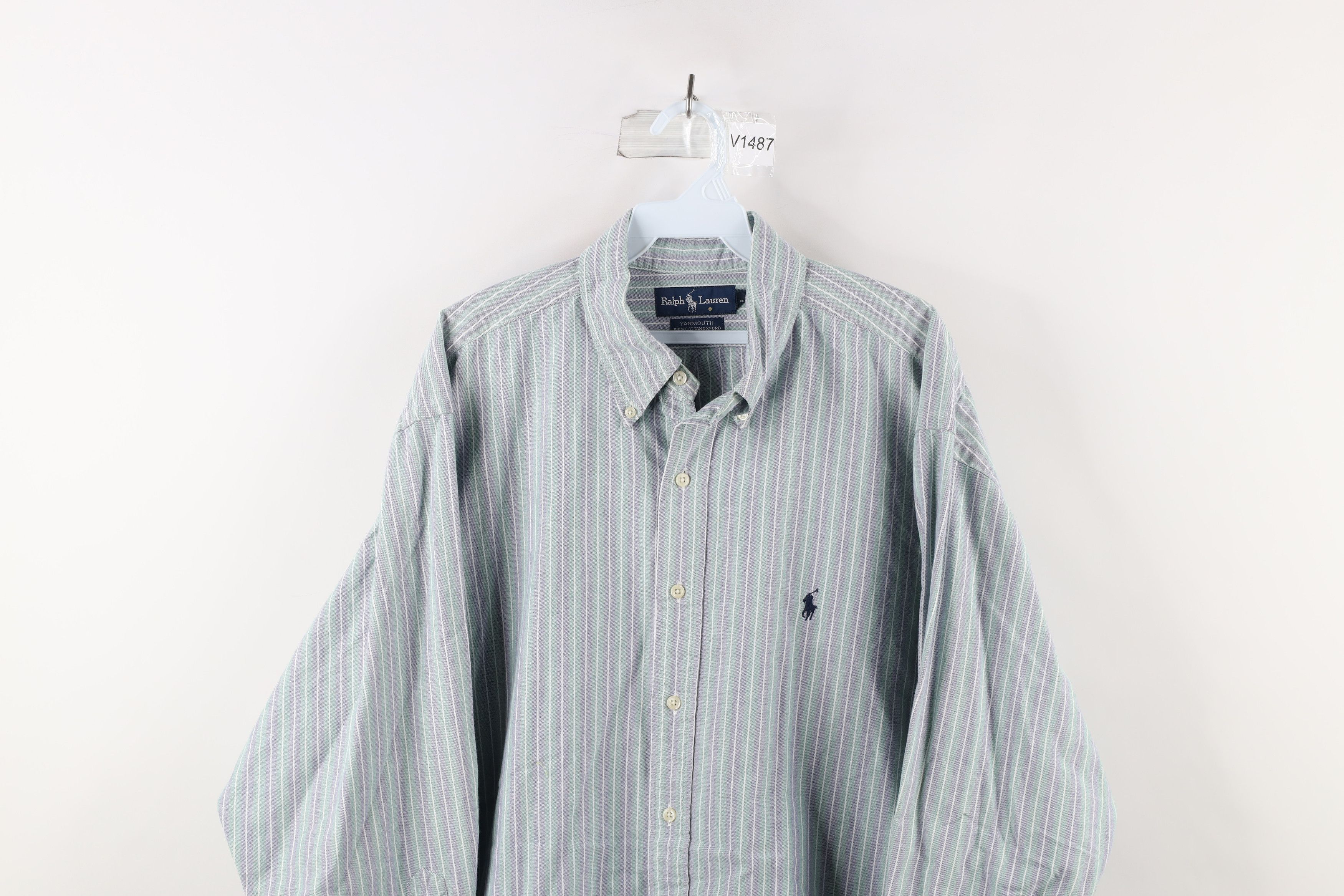 Polo Ralph Lauren Vintage 90s Ralph Lauren Yarmouth Collared Button Down Shirt Size US L / EU 52-54 / 3 - 2 Thumbnail