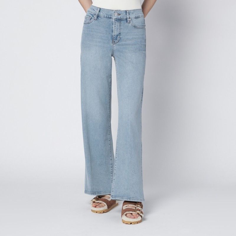 Frame Frame Le Slim Palazzo Jeans In Tribute Light Blue Size 30" / US 8 / IT 44 - 1 Thumbnail