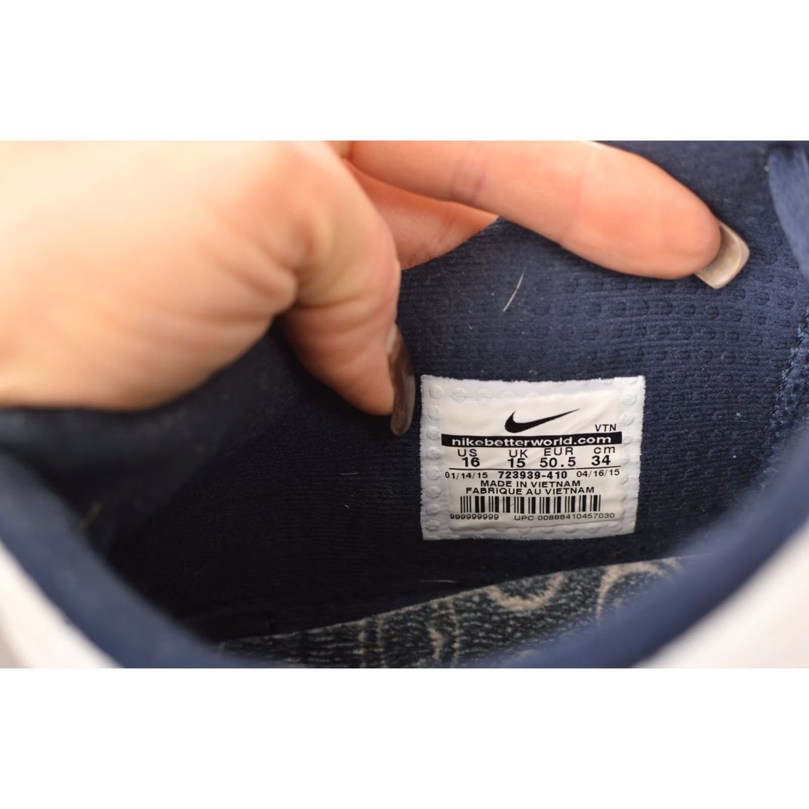 Nike Nike Free Flywire 5.0 Penn State Nittany Lions Size US 16 Sneakers Blue Men 723939-410 Size US 15 / EU 48 - 8 Thumbnail