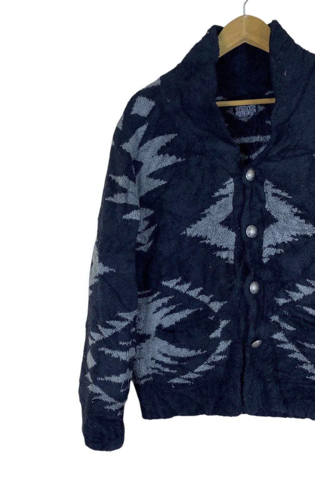 Japanese Brand Japanese Brand Stooge & Co Navajo Motif Sherpa Cardigan Size US M / EU 48-50 / 2 - 3 Thumbnail