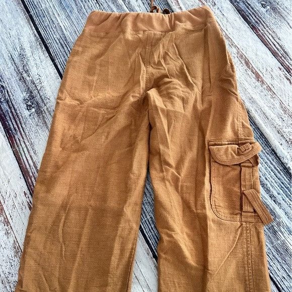 Soft Surroundings Soft Surroundings Brown Linen Blend Cargo Pants Size 27" / US 4 / IT 40 - 4 Thumbnail