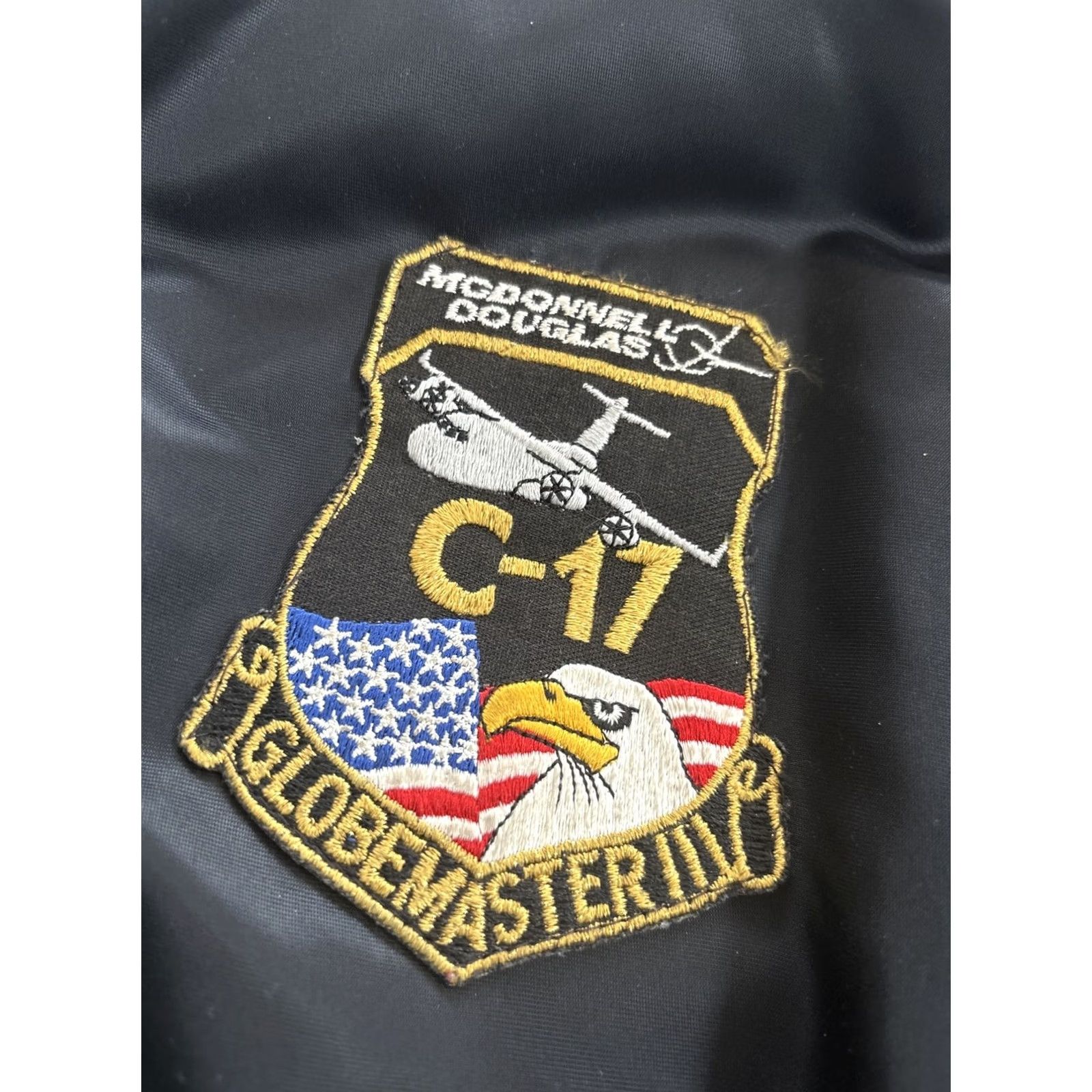 Vintage VINTAGE Globemaster C-17 MA-1 Flight Jackets Coat Men 2XL Reversible Bomber Navy Army Military Black Fur Trim Size US XXL / EU 58 / 5 - 4 Thumbnail