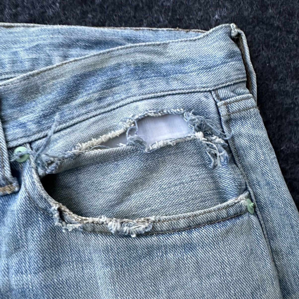 Blue Blue Japan Rare Royal Blue 5 Pocket Buckle Back Denim D686 Size US 31 - 10 Thumbnail