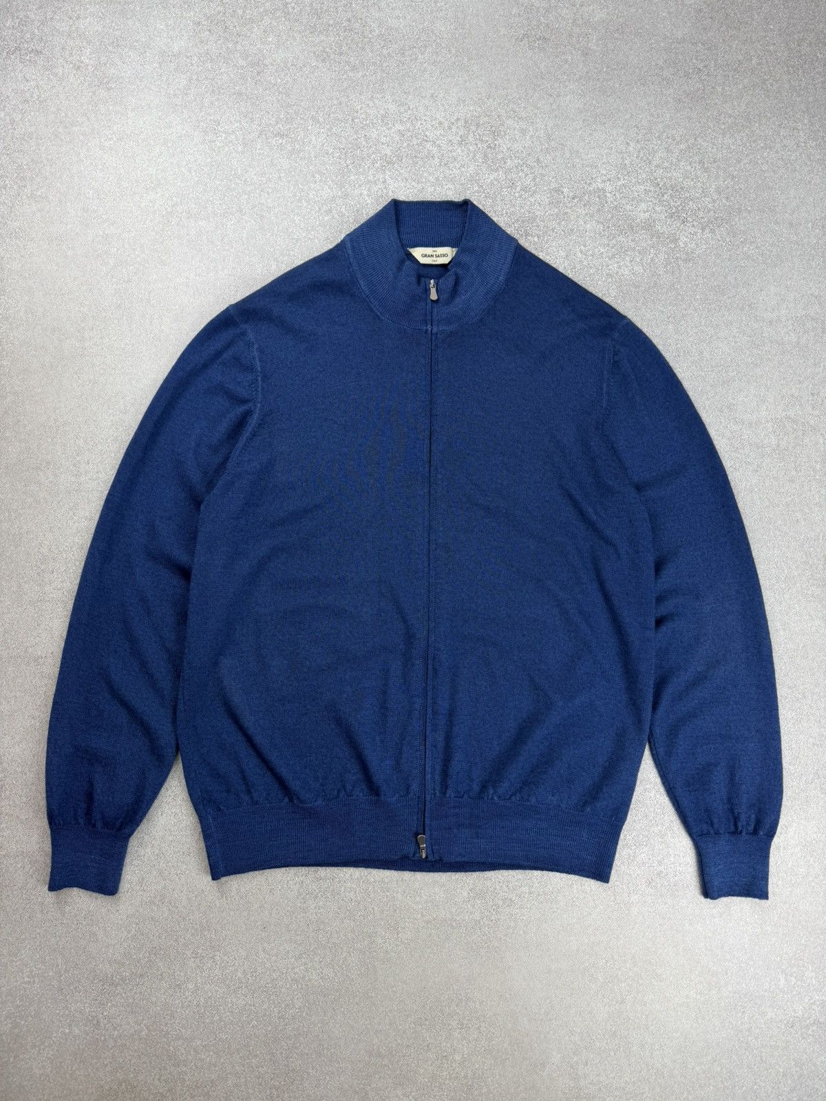 Gran Sasso Gran Sasso Zip Up Wool Knit Sweatr Size 54 Size US L / EU 52-54 / 3 - 1 Thumbnail