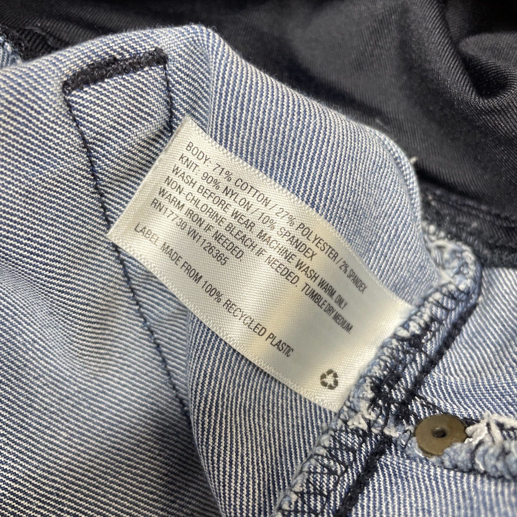 Vintage VINTAGE Ingrid & Isabel Maternity Jegging Jeans Size 10 Blue Stretch Skinny Womens Size 32" / US 10 / IT 46 - 3 Thumbnail