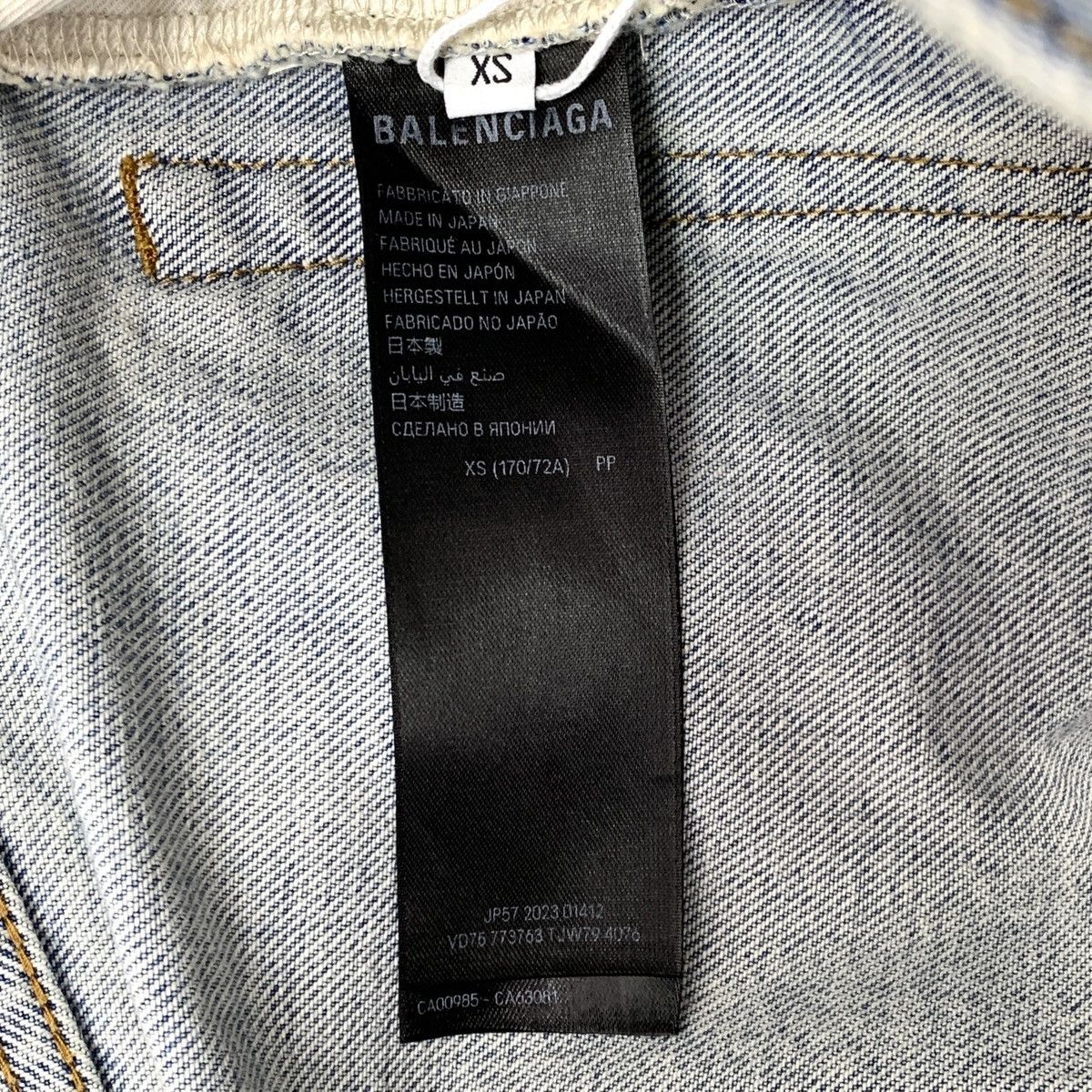 Balenciaga Balenciaga Light Blue Washed Cotton Denim Pants K26WX Size 26" / US 2 / IT 38 - 8 Thumbnail