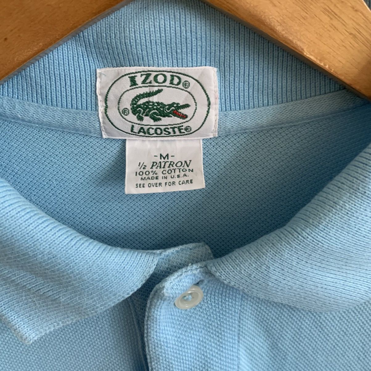 Lacoste × Vintage Izod Lacoste Vintage Polo Shirt Sea Blue Medium Size US M / EU 48-50 / 2 - 5 Thumbnail