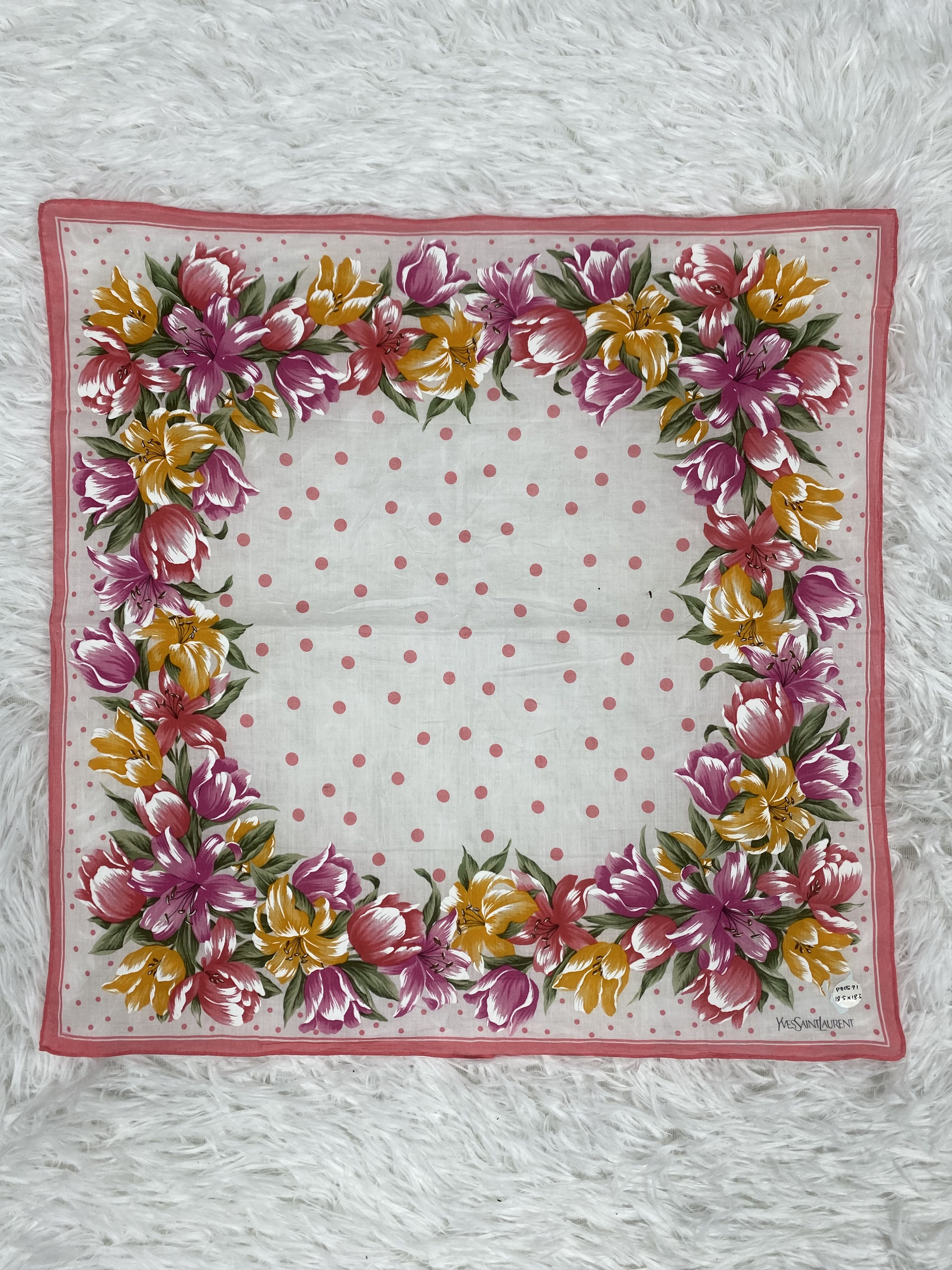 Yves Saint Laurent Vintage Yves Saint Laurent Handkerchief Neckerchief PH0571 Size ONE SIZE - 3 Thumbnail