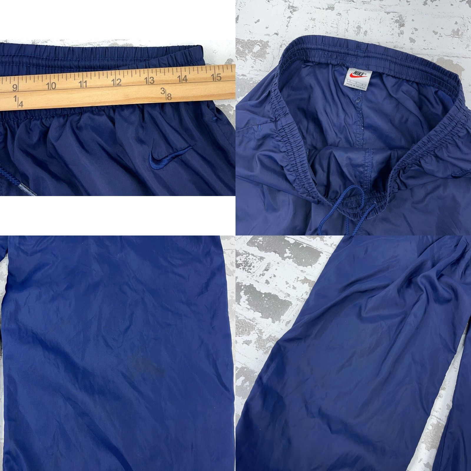 Nike VINTAGE Nike Pants Men Large Blue Track Pants Nike Sportswear 80s 90s Athleisure Sports Mens Size US 33 - 9 Thumbnail