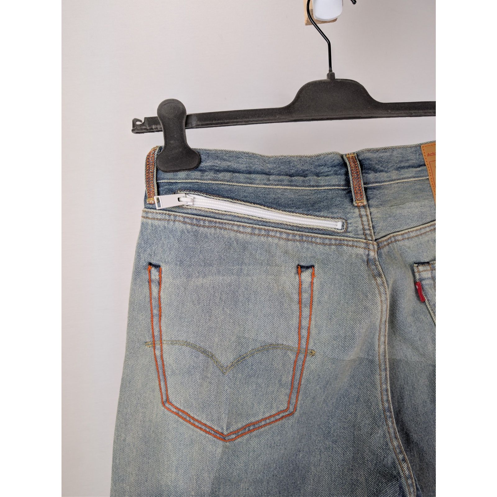 Heron Preston o1rshd1 Levi's 501 Vintage Wash Denim Jeans in Blue Size US 28 / EU 44 - 12 Thumbnail
