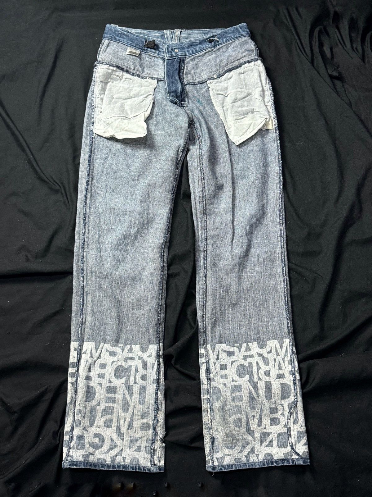 Tornado Mart Double Waist Sirmione Poem Japanese Denim PPFM Styled Size US 29 - 4 Thumbnail