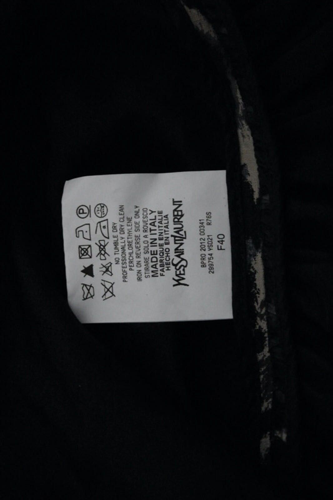 Yves Saint Laurent Yves Saint Laurent YSL 2012 Grey Black Dress F40 UK12 Size M / US 6-8 / IT 42-44 - 5 Thumbnail
