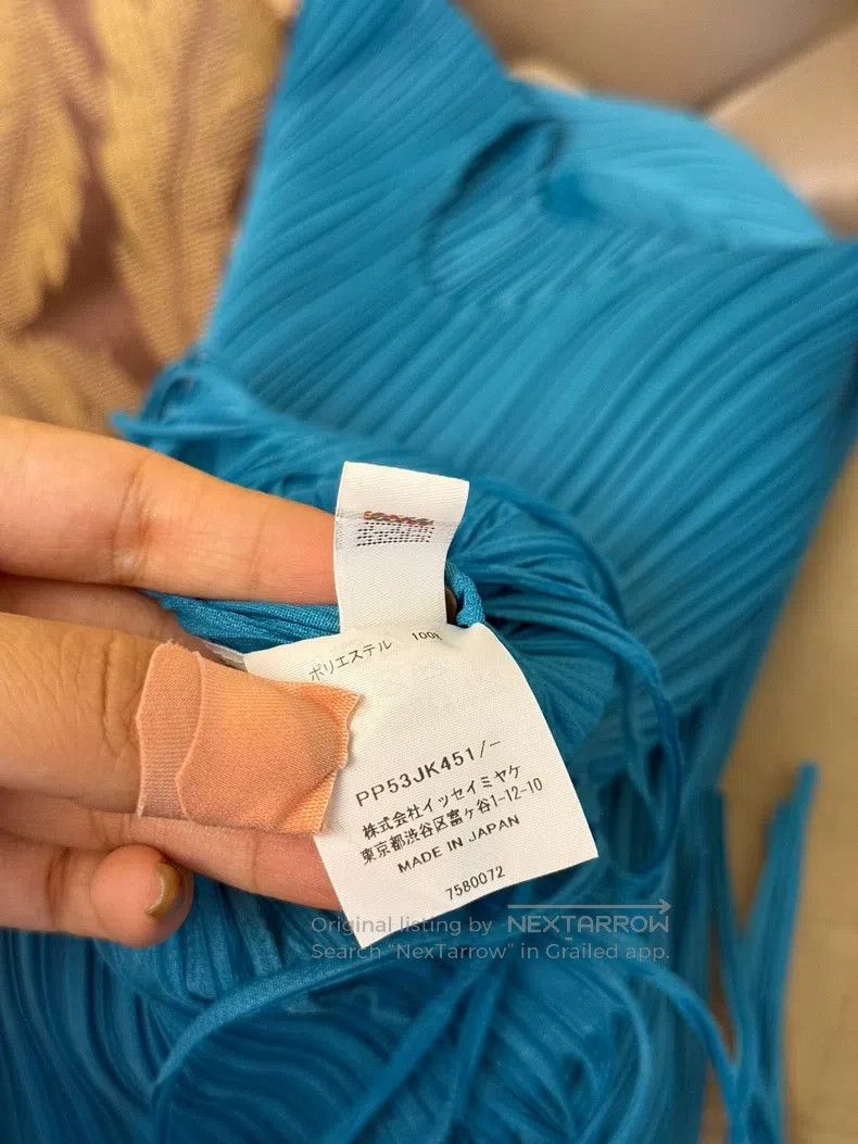 Issey Miyake Issey Miyake size:one size Blue Tassel Top Size XXS / US 00 / IT 34 - 5 Thumbnail