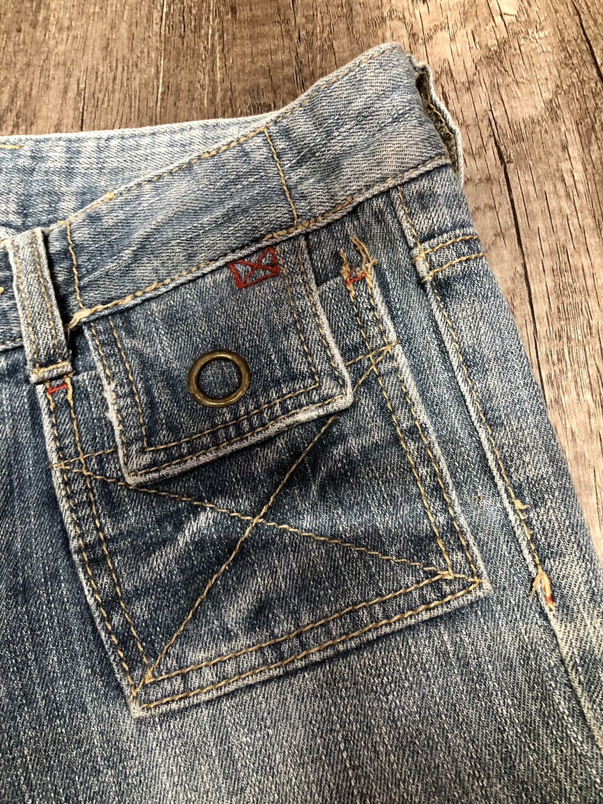Japanese Brand × Vintage Japanese Brand Denim Bush Pant Design Size 28" / US 6 / IT 42 - 20 Thumbnail