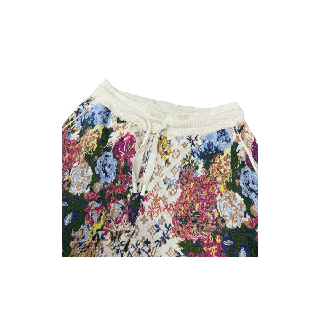 Louis Vuitton × Virgil Abloh Louis Vuitton Flower Graphic Jacquard Shorts Size US 32 / EU 48 - 3 Thumbnail