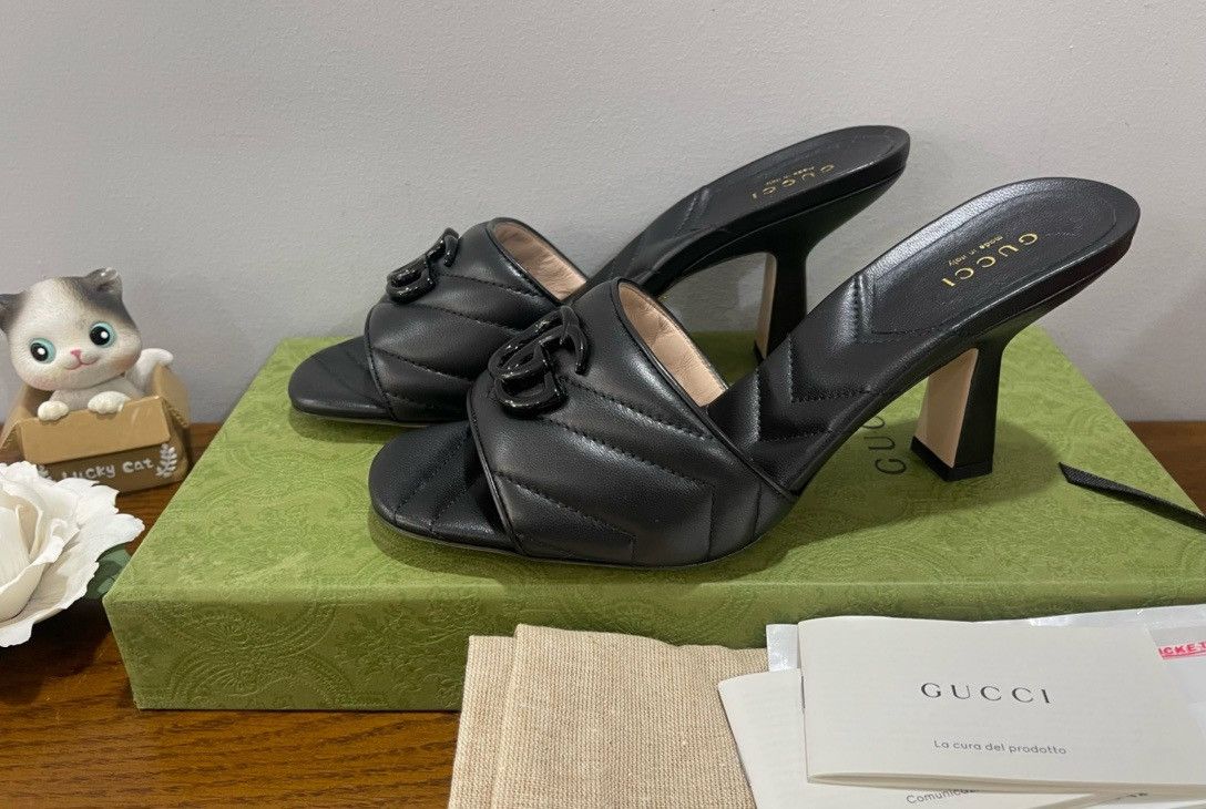 Gucci Classic leather high heel Size US 7 / IT 37 - 3 Thumbnail