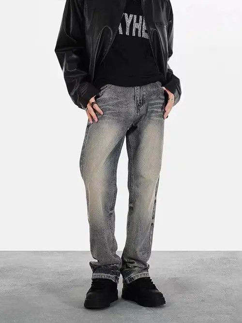 VIBE High street washed distressed micro-flared jeans Size US 32 / EU 48 - 1 Thumbnail