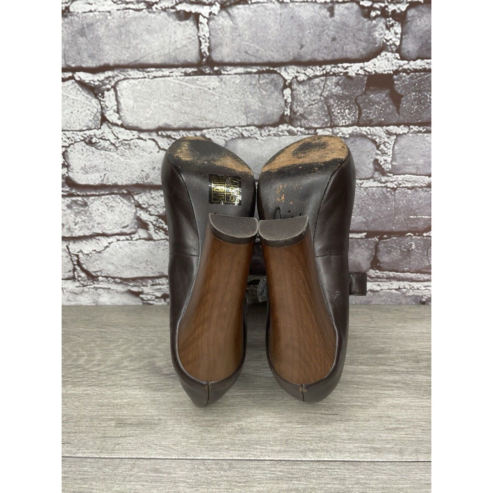 Joie Joie Brown Leather Mary Jane Strap Wooden Pump Heel Shoes Wo Size US 6 / IT 36 - 19 Thumbnail