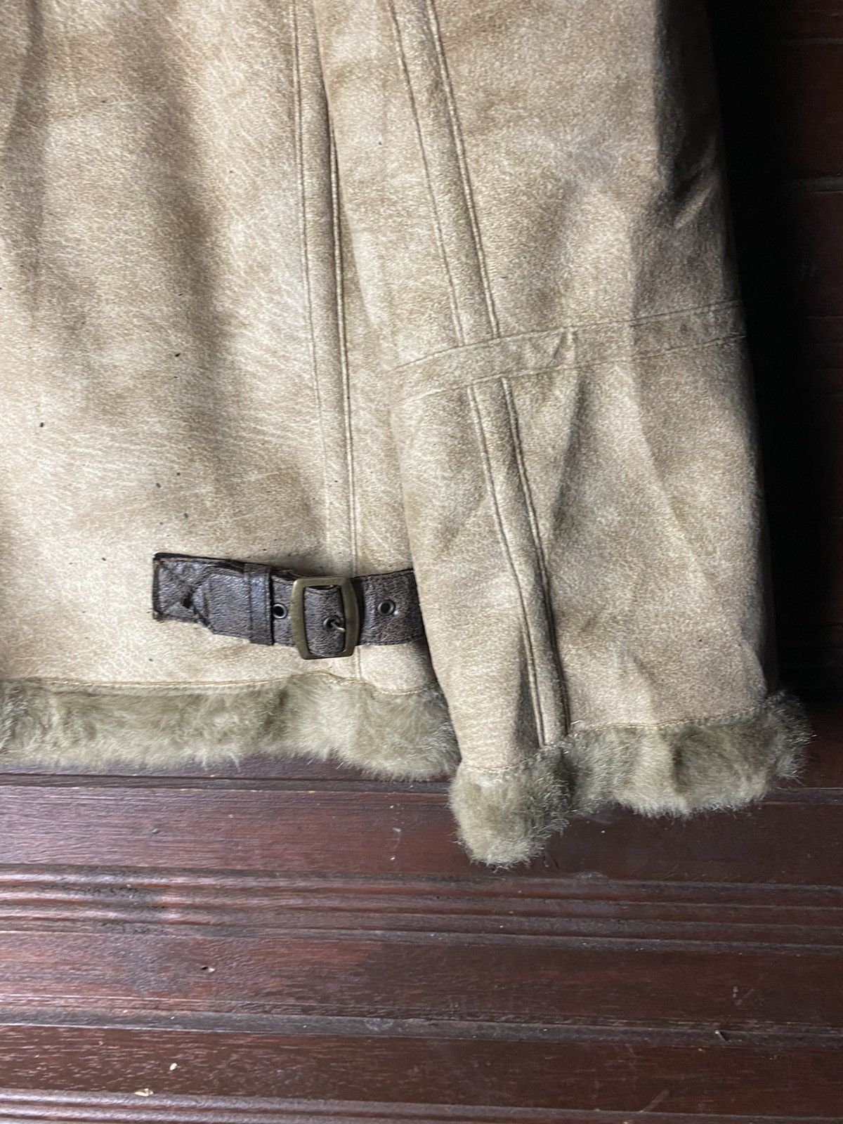 Leather Rare Fur minx Sherpa Leather Jacket Size US M / EU 48-50 / 2 - 8 Thumbnail