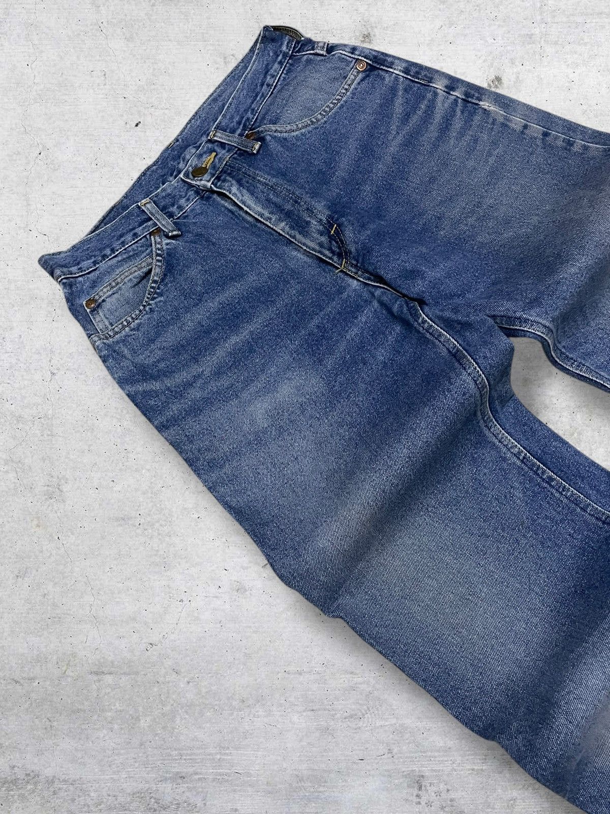 Lee VINTAGE LEE 90S DESIGNER USA BLUE WASHED OG DENIM ROCK STYLE Size US 27 - 7 Thumbnail