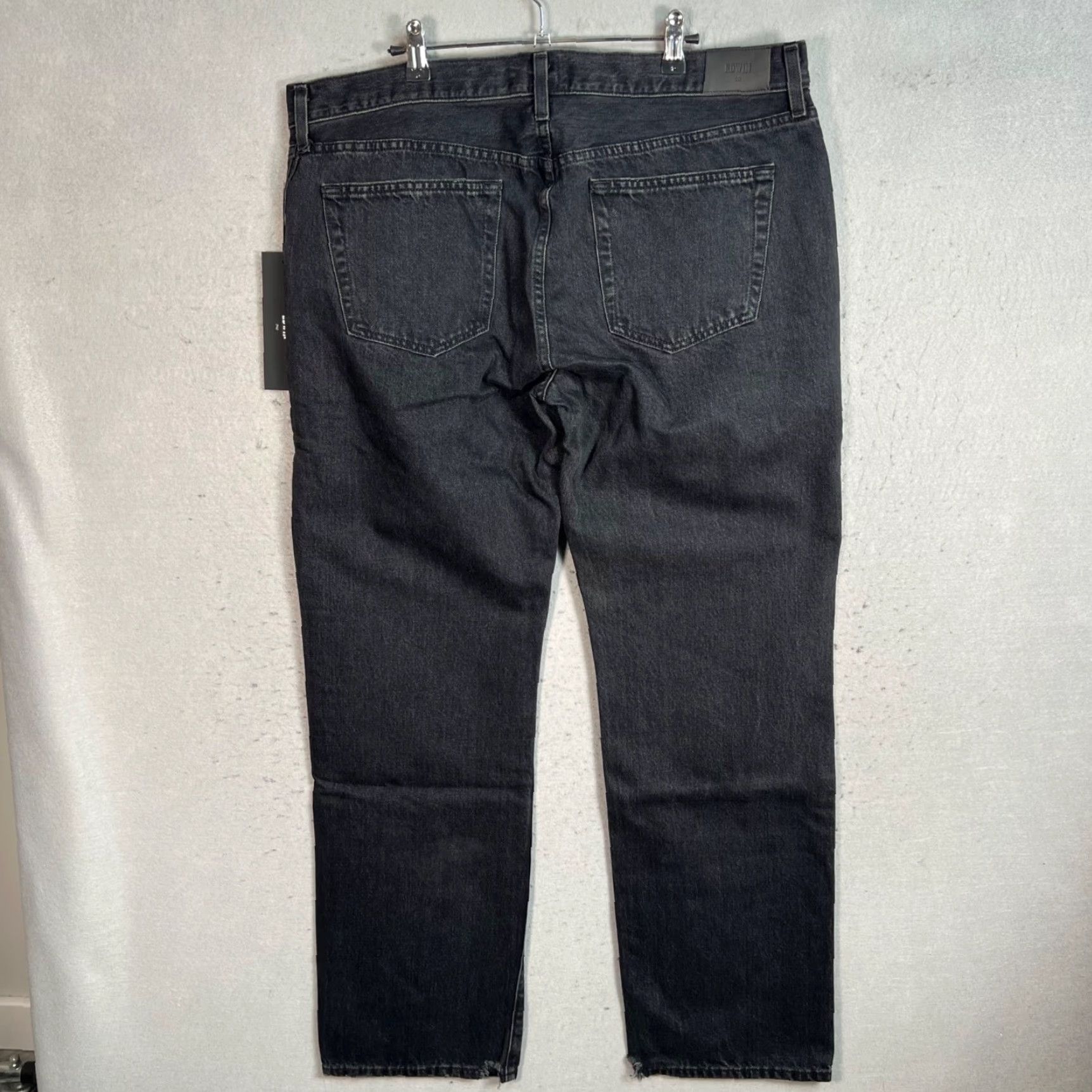Edwin Edwin Womens 33 Black Jeans Straight Leg Denim Cotton 5-Pocket Modern Fit Womens Jeans Size 24" / US 00 / IT 34 - 2 Thumbnail