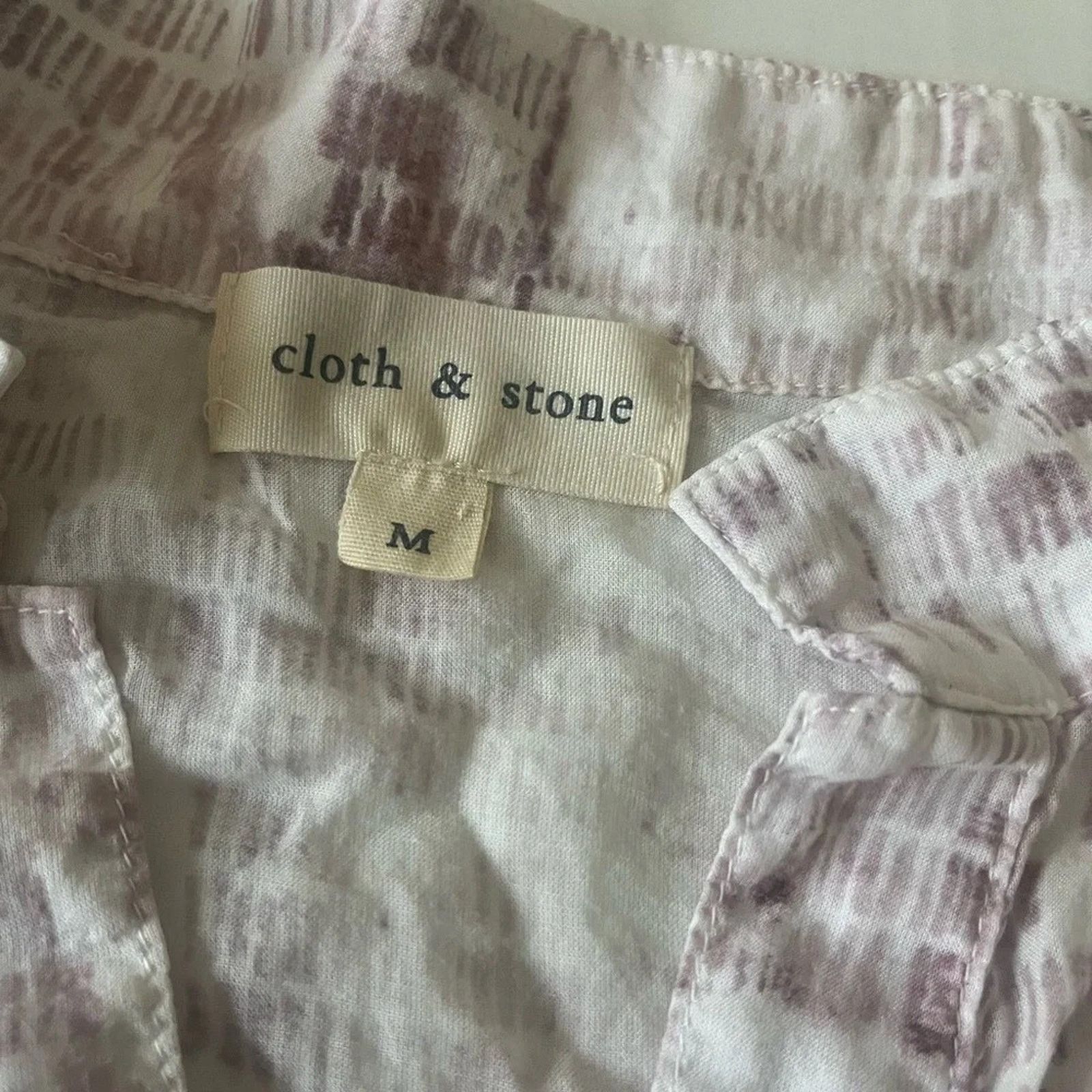 The Unbranded Brand Cloth& Stone button front long sleeve shirt, size Medium Size M / US 6-8 / IT 42-44 - 2 Thumbnail