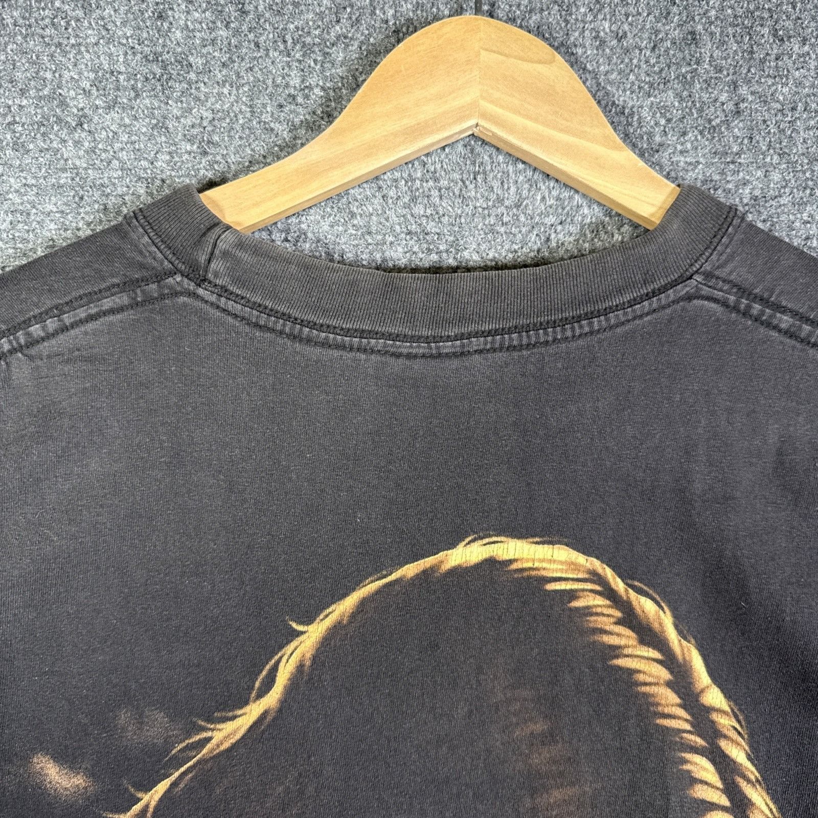 Vintage Vintage Jesus Shirt Mens XL Black 90s Christ God Spanish Size US XL / EU 56 / 4 - 4 Thumbnail