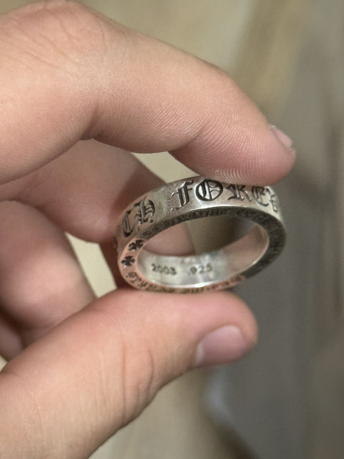 Chrome Hearts Chrome hearts silver spacer new mold SIZE 6.5 Size ONE SIZE - 4 Thumbnail