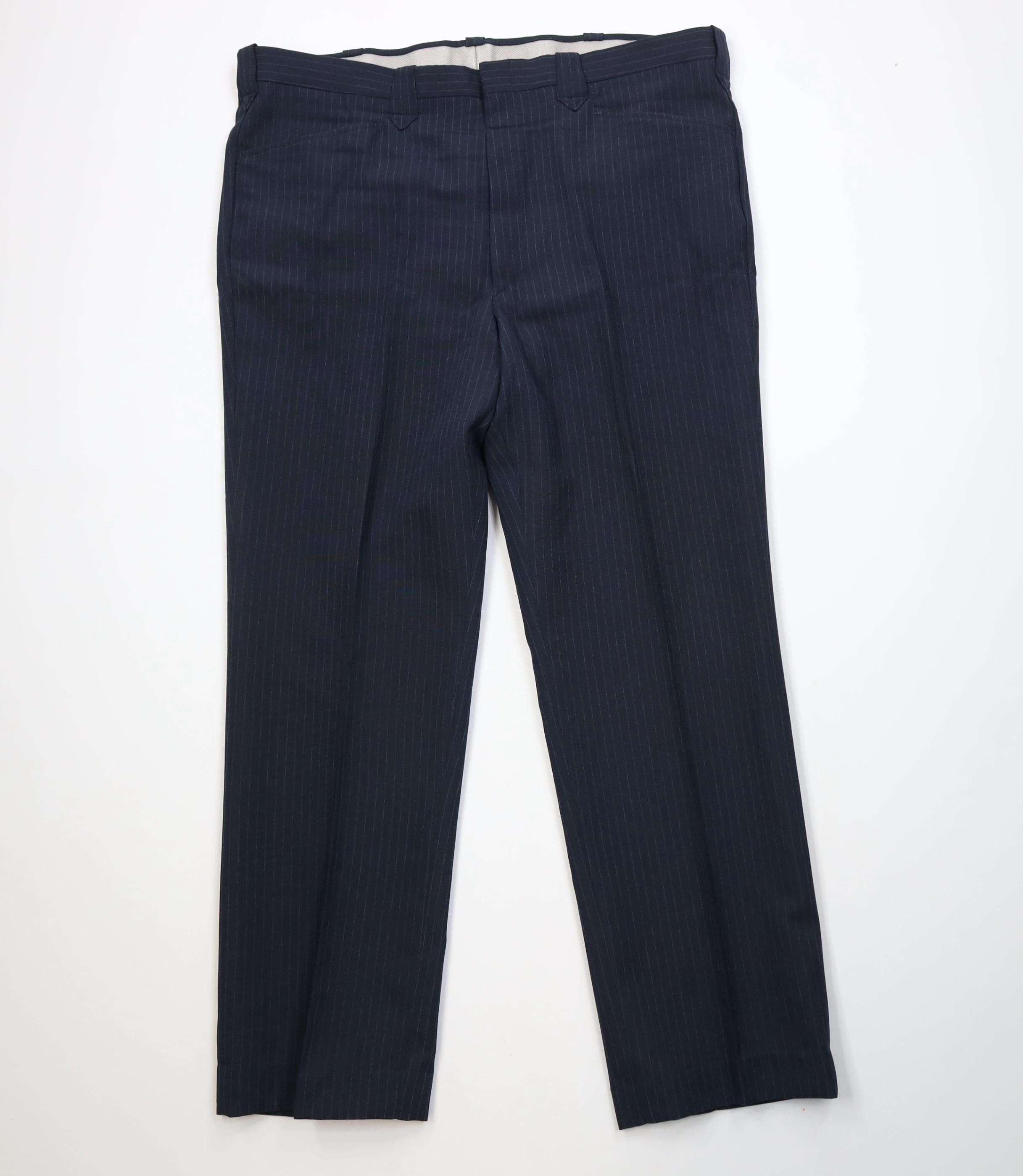 Vintage Vintage 90s Streetwear Knit Wide Leg Chino Pants Blue