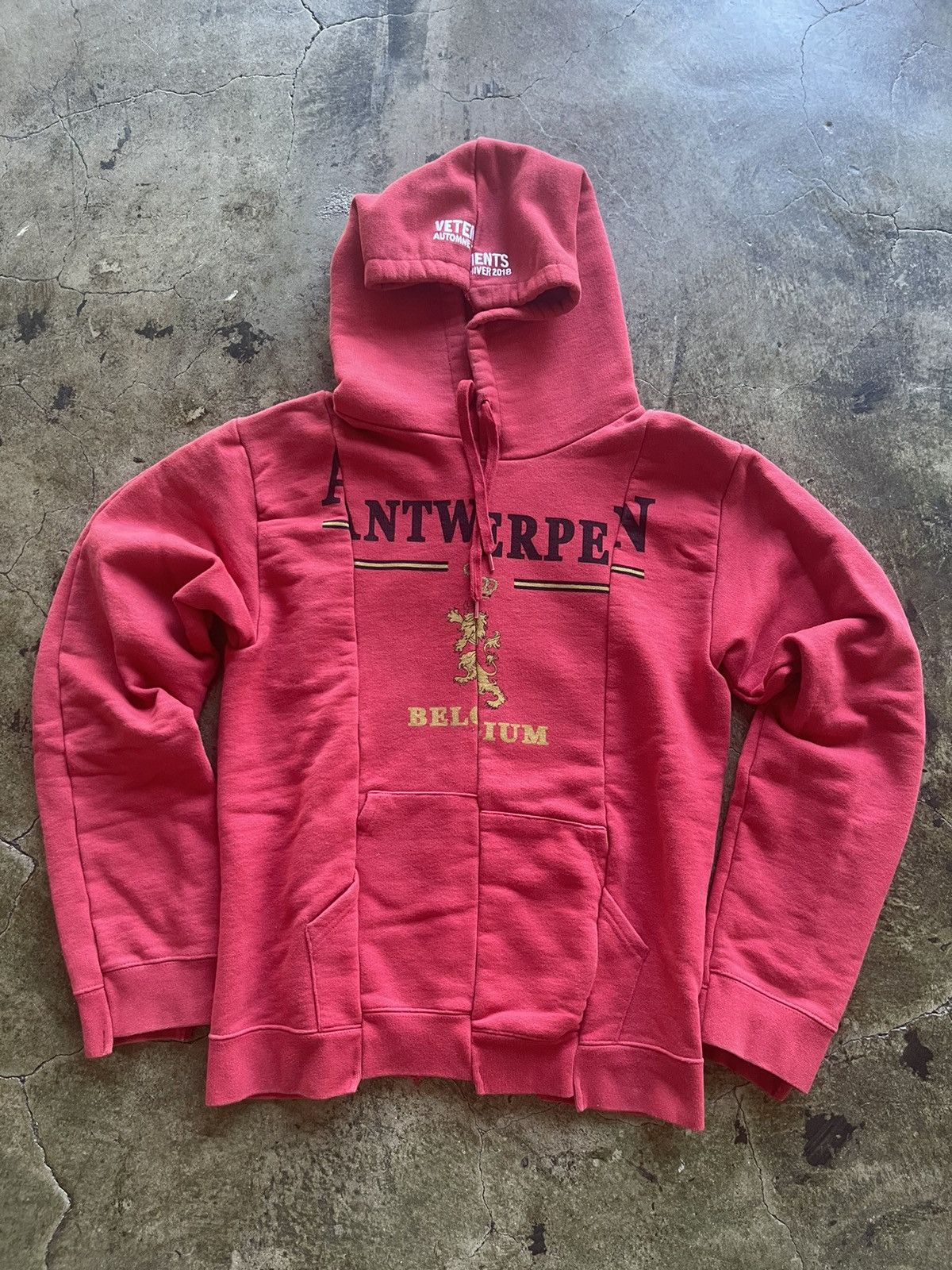 Vetements Vetement Antwerpen Split Hoodie AW18 | Grailed