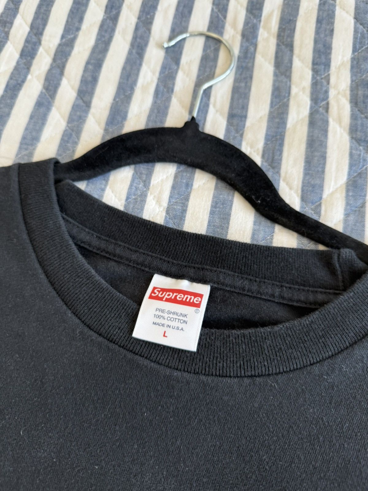 Supreme Supreme Records Tee Black Size US L / EU 52-54 / 3 - 2 Thumbnail
